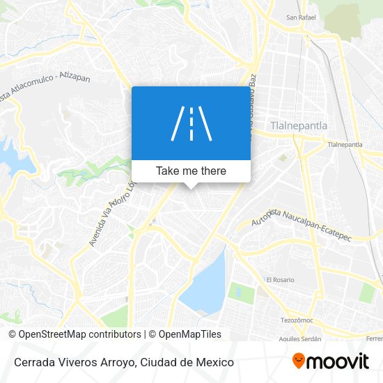 Cerrada Viveros Arroyo map