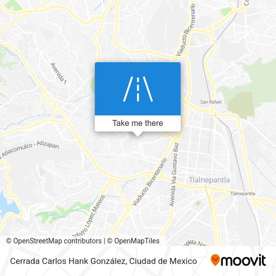 Cerrada Carlos Hank González map