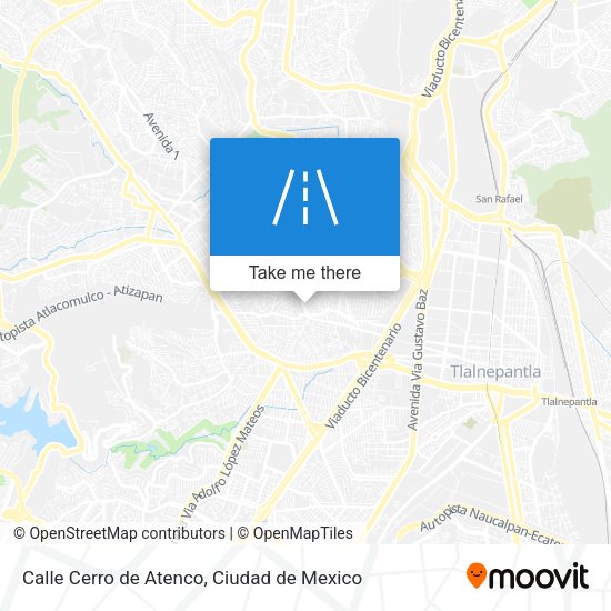 Calle Cerro de Atenco map
