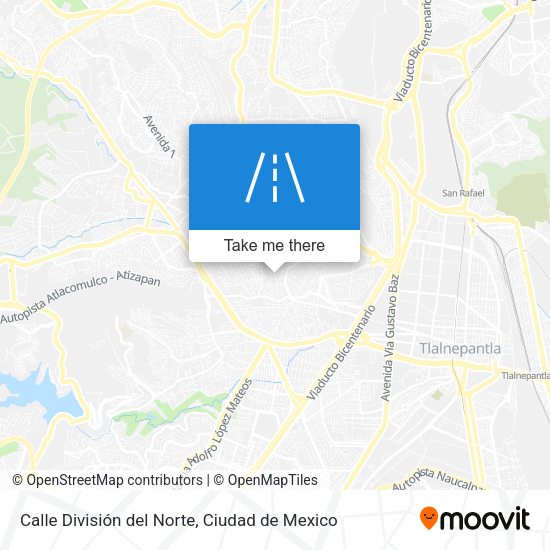 Calle División del Norte map