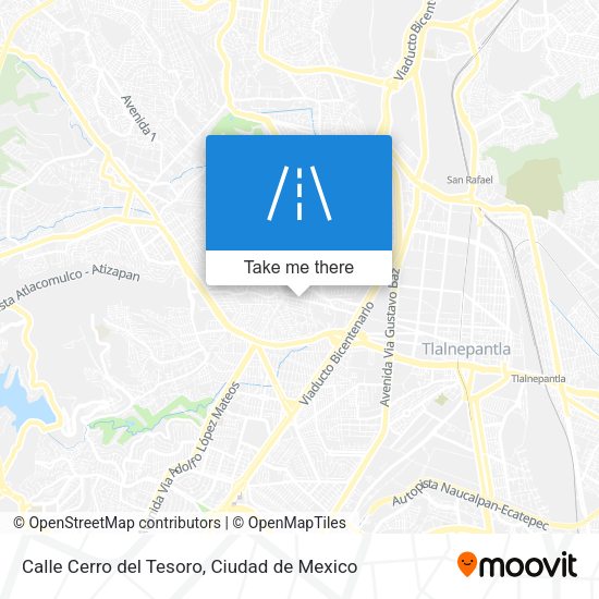 Mapa de Calle Cerro del Tesoro