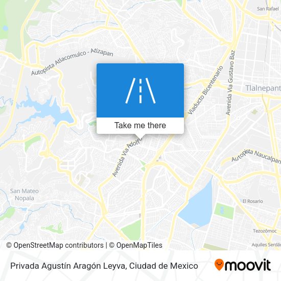 Privada Agustín Aragón Leyva map