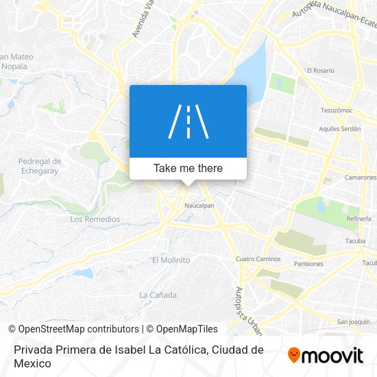 Privada Primera de Isabel La Católica map