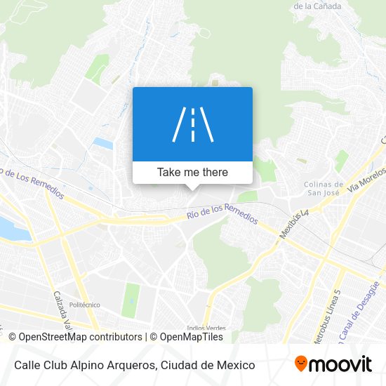 Mapa de Calle Club Alpino Arqueros