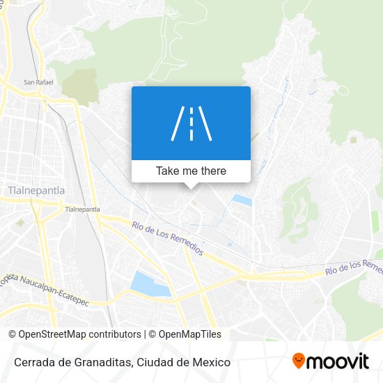 Cerrada de Granaditas map