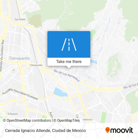 Mapa de Cerrada Ignacio Allende