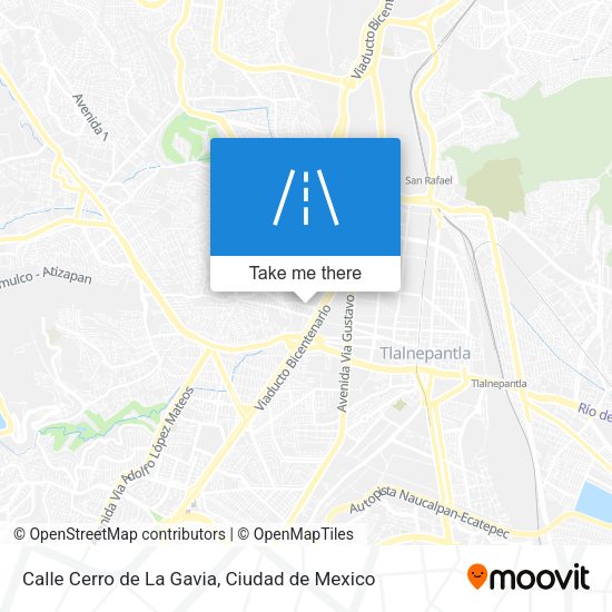 Mapa de Calle Cerro de La Gavia