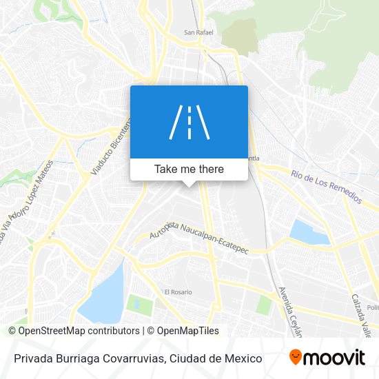 Privada Burriaga Covarruvias map