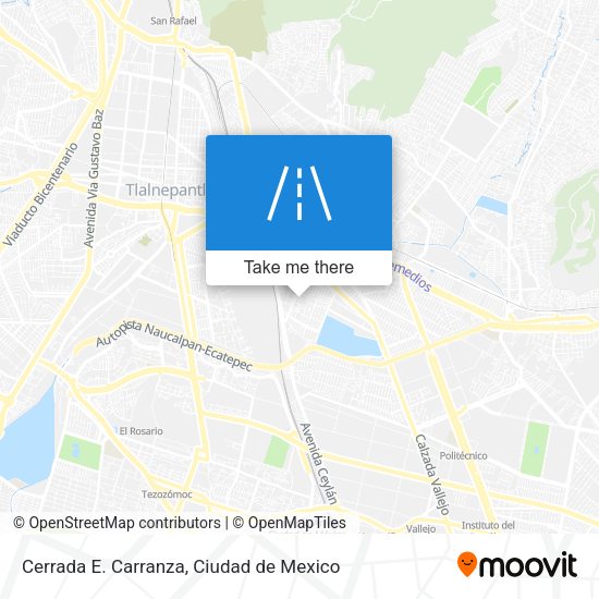 Cerrada E. Carranza map