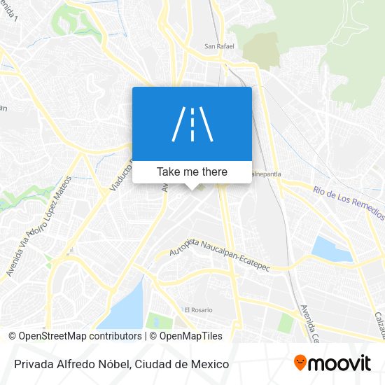 Privada Alfredo Nóbel map