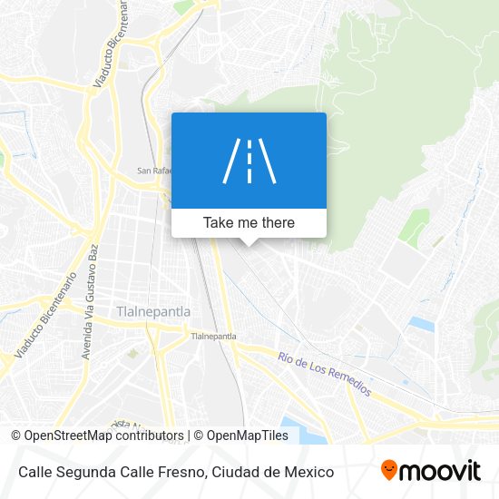 Mapa de Calle Segunda Calle Fresno