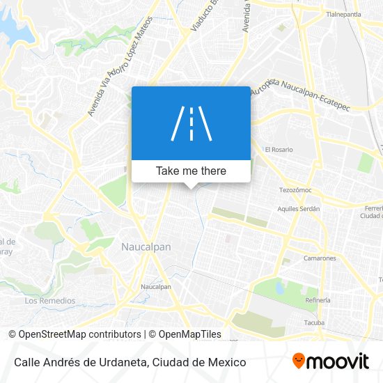 Calle Andrés de Urdaneta map