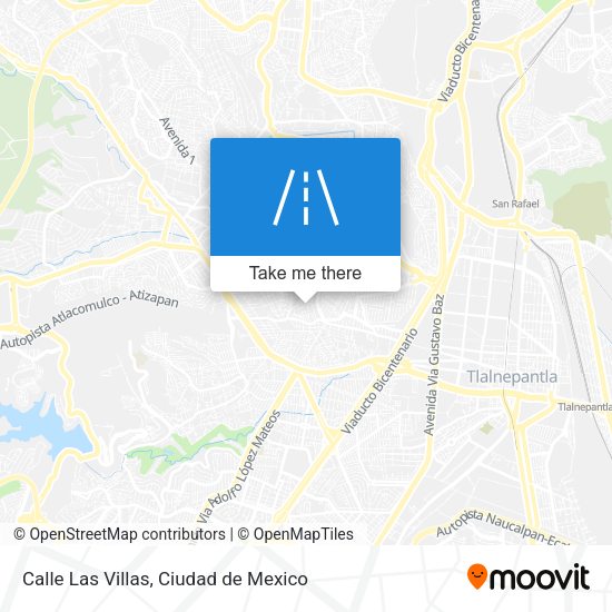 Calle Las Villas map