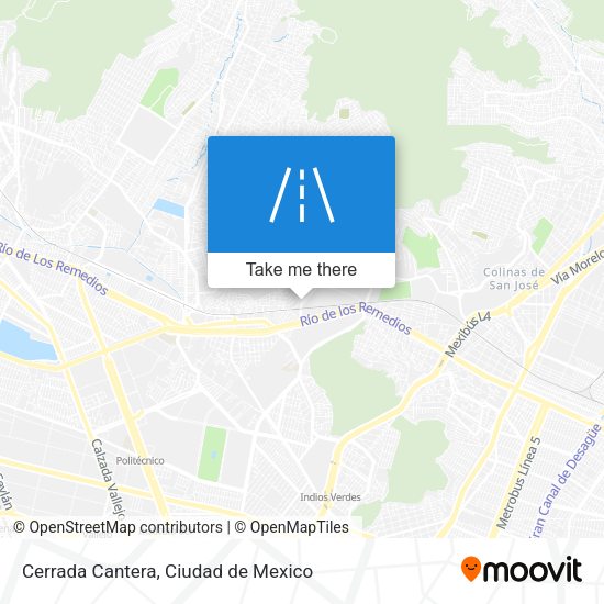 Mapa de Cerrada Cantera
