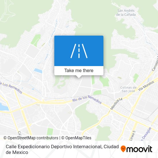 Calle Expedicionario Deportivo Internacional map