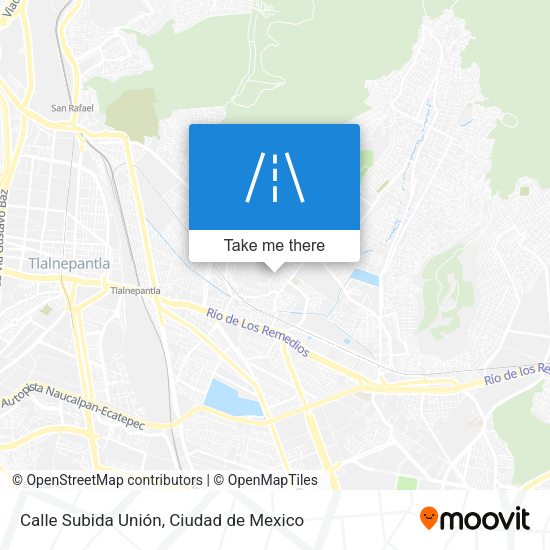 Mapa de Calle Subida Unión