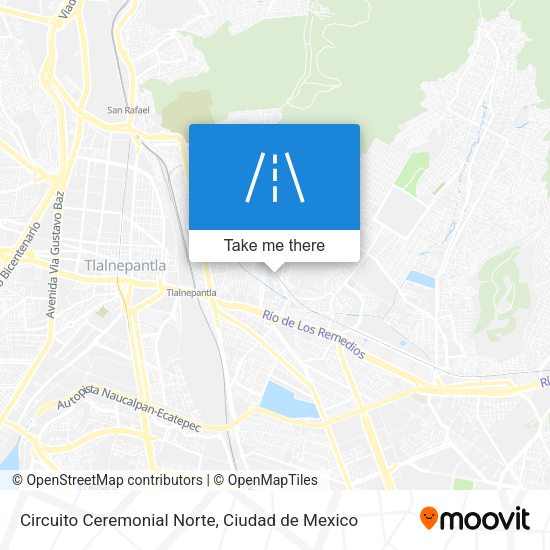 Mapa de Circuito Ceremonial Norte