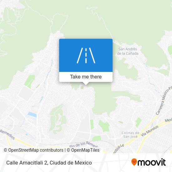 Calle Amacitlali 2 map