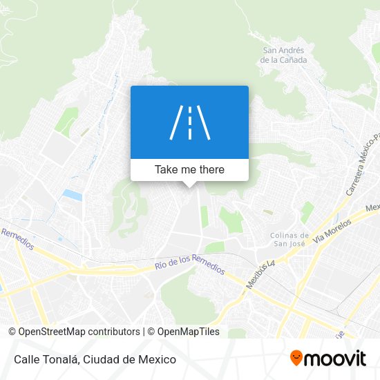 Calle Tonalá map