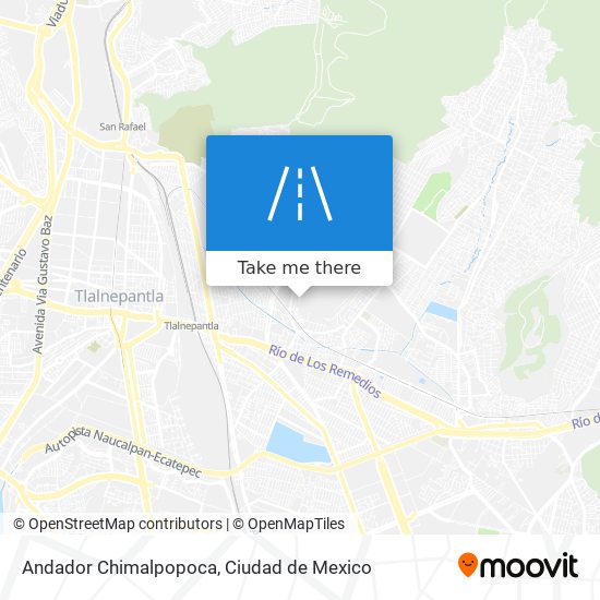 Andador Chimalpopoca map