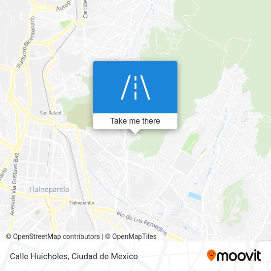 Calle Huicholes map