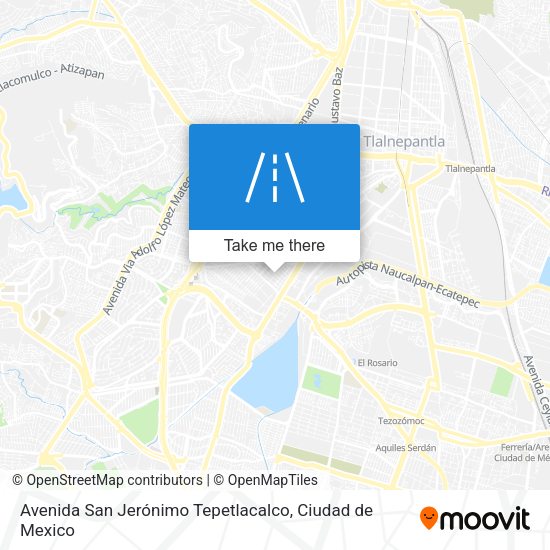 Avenida San Jerónimo Tepetlacalco map