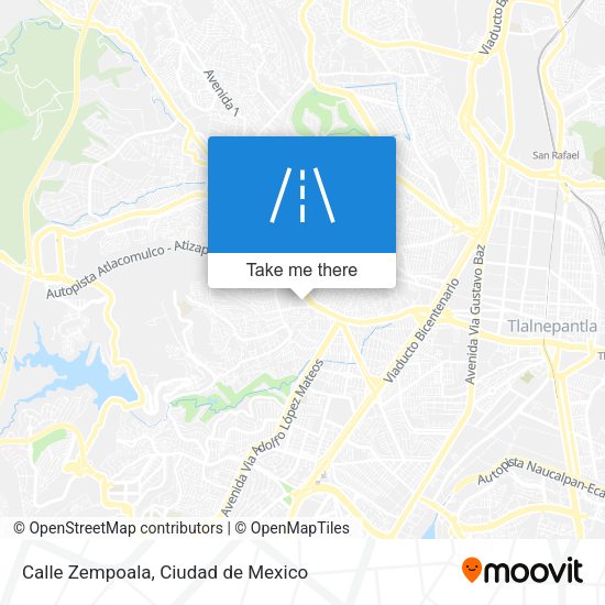 Calle Zempoala map