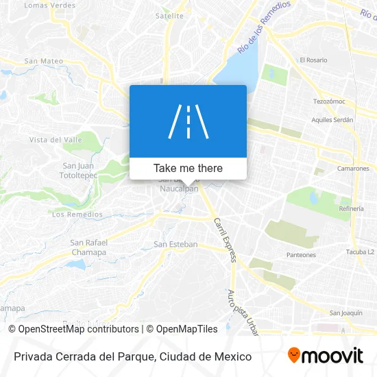 Privada Cerrada del Parque map
