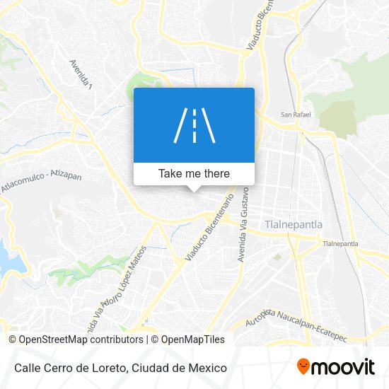 Mapa de Calle Cerro de Loreto