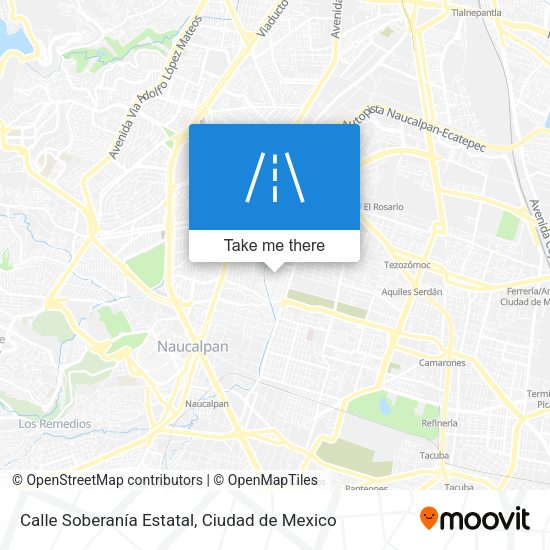 Calle Soberanía Estatal map