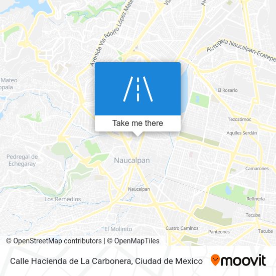 Mapa de Calle Hacienda de La Carbonera