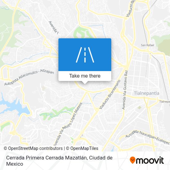Mapa de Cerrada Primera Cerrada Mazatlán