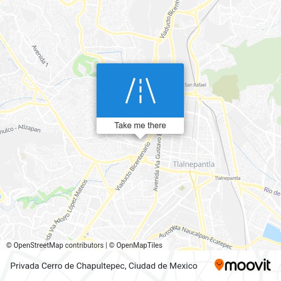 Privada Cerro de Chapultepec map