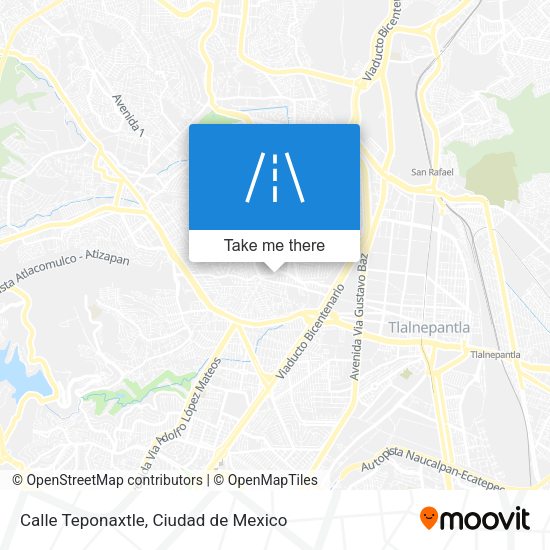 Mapa de Calle Teponaxtle