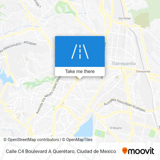 Mapa de Calle C4 Boulevard A Querétaro