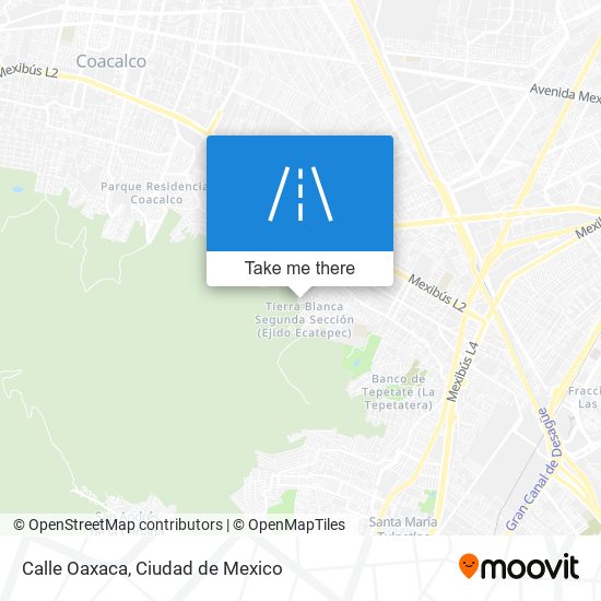 Mapa de Calle Oaxaca