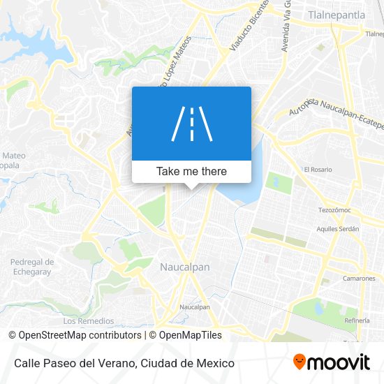 Mapa de Calle Paseo del Verano