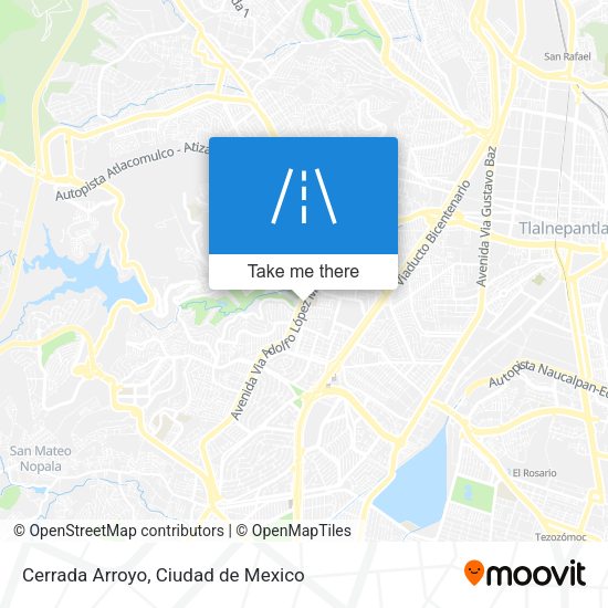 Cerrada Arroyo map