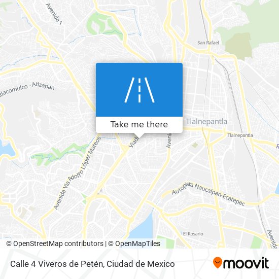 Mapa de Calle 4 Viveros de Petén