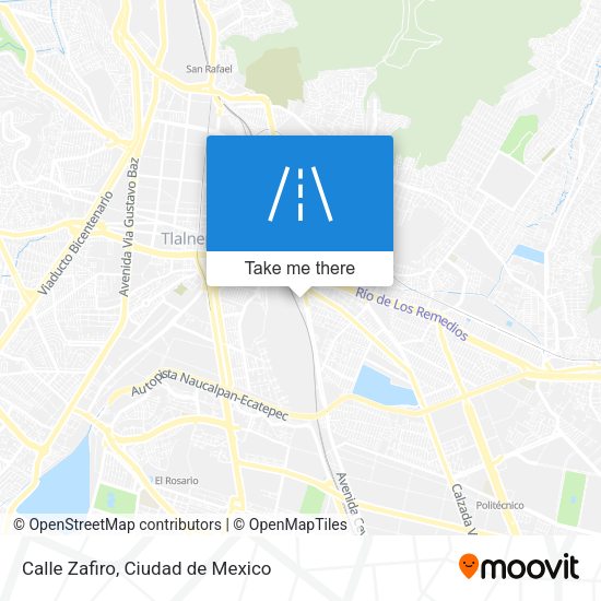 Calle Zafiro map