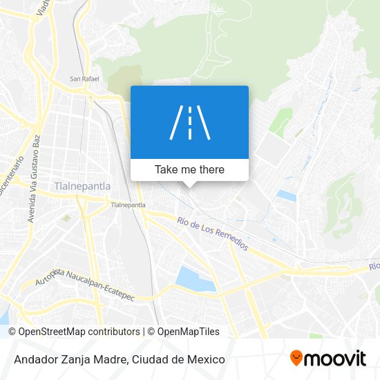 Andador Zanja Madre map