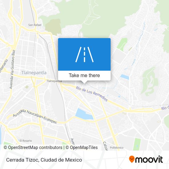 Cerrada Tizoc map