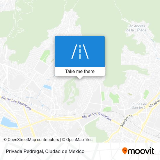 Privada Pedregal map
