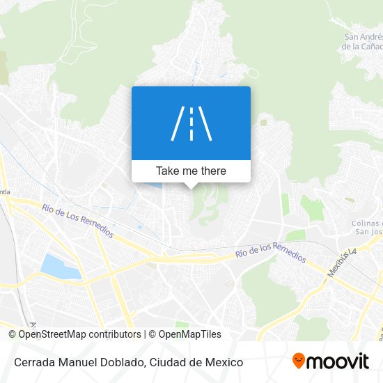 Cerrada Manuel Doblado map