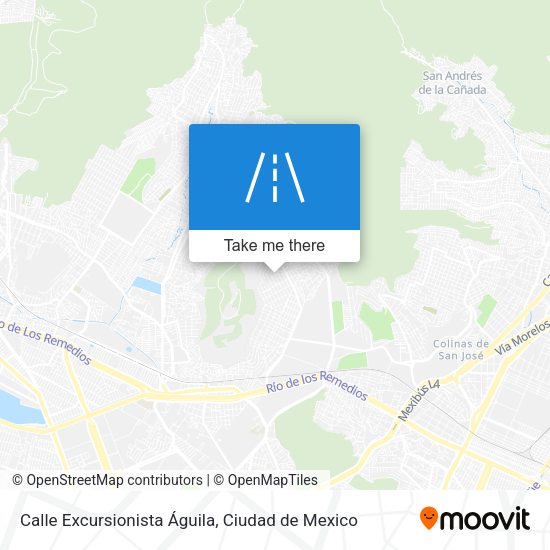 Mapa de Calle Excursionista Águila