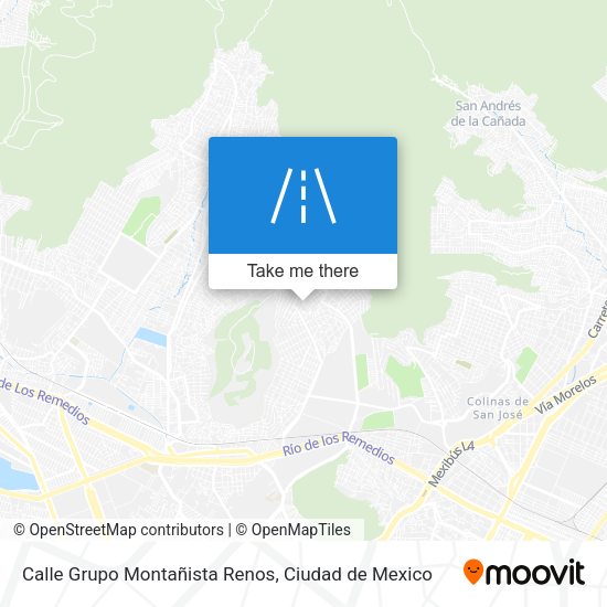 Mapa de Calle Grupo Montañista Renos