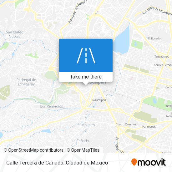 Calle Tercera de Canadá map