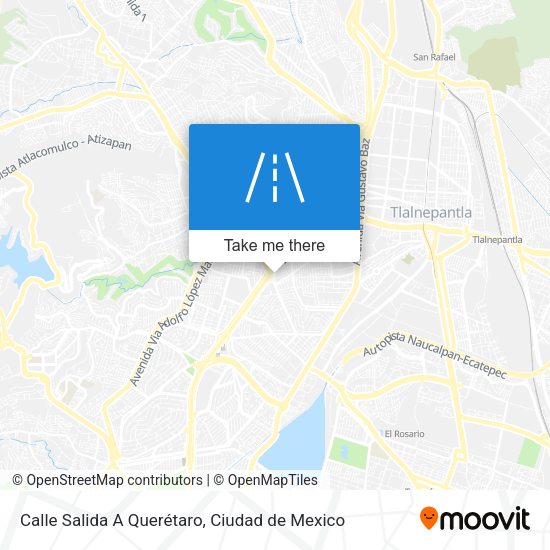 Mapa de Calle Salida A Querétaro