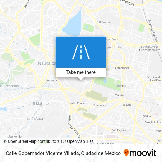 Mapa de Calle Gobernador Vicente Villada
