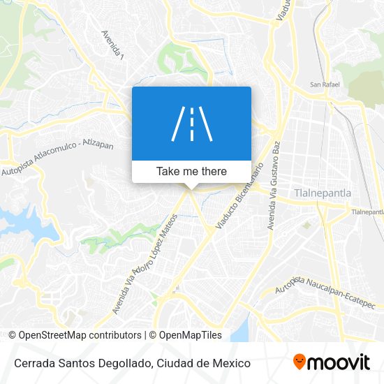 Mapa de Cerrada Santos Degollado
